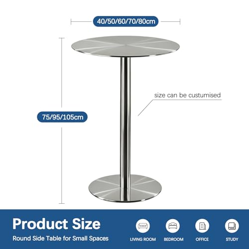 Table de bureau compacte argentée pour sublimer votre espace café - 4