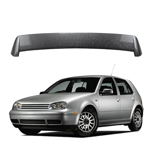 Rear Trunk Spoiler for Volkswagen Golf 4 MK4 1997-2002, Rear Window Top Roof Spoiler Wing, Modification Tail Wing, Car Wing Punch-Free,Carbon Fiber