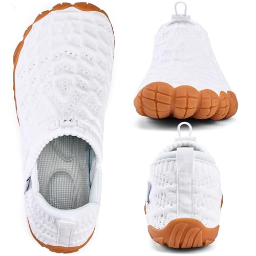Image of WateLves Barefoot Water Shoes Women Men Beach Breathable Walking Shoes Anti Slip Wide Toe Minimalist Zero Drop Sneakers for Travel Hiking Yoga