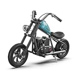 HYPER GOGO Cruiser 12 Elektro Motorrad Kinder, Elektromotorrad mit 160W Motor, 8/12/16 km/h Geschwindigkeitsmodos, 12 Zoll Luftreifen, 12KM Lange Reichweite, Moto Cross für Kinder von 6-12 Jahren