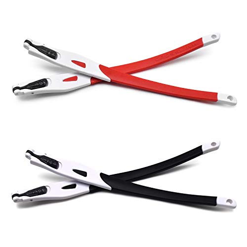 Goma para Oakley Crosslink: repuesto de patas de marco blanco en rojo y negro