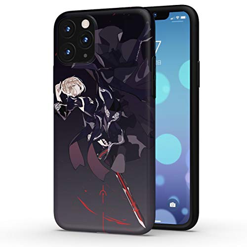 THE DREAMY LIFT iphone 11 pro ケース カバー アニメ 漫画 20個模様 二頭身 FGO Fate/Grand Order fate stay night 綺麗 萌え ゲーム グッズ スマホ アイフォンケース シェル ストラップ おしゃれ IMD TPU かわいい フィギュア ソフト 耐衝撃 レンズ保護 脱着簡単 指紋防止 スリム 軽量 傷防止 (iphone 11 pro, セイバーオルタ 2)