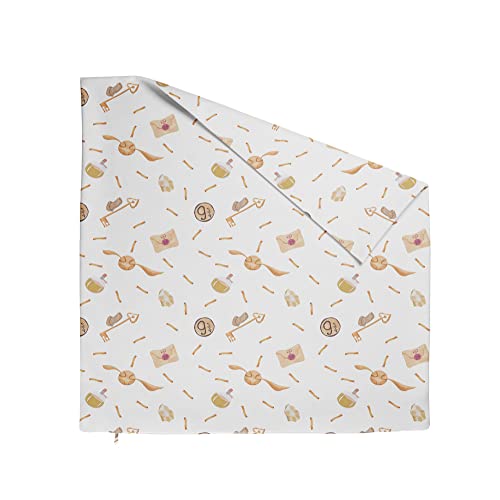 TherapieWelt Kopfkissenbezug Kissenbezug zum Kissen ohne Füllung - Baumwolle Bezug mit Reißverschluss für Erwachsene zum Schlafzimmer 50x50cm Zauberer Brief Ball beige TherapieWelt Kopfkissenbezug Kissenbezug zum Kissen ohne Füllung - Baumwolle Bezug mit Reißverschluss für Erwachsene zum Schlafzimmer 50x50cm Zauberer Brief Ball beige
