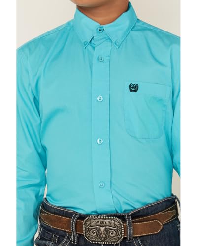 Cinch Boys Turquoise Long Sleeve Button Down Shirt3