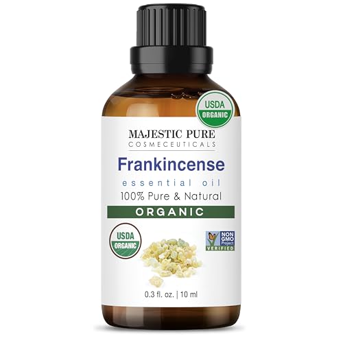 Majestic Pure Organic Frankincense Essential Oil - 100% Pure Frankincense