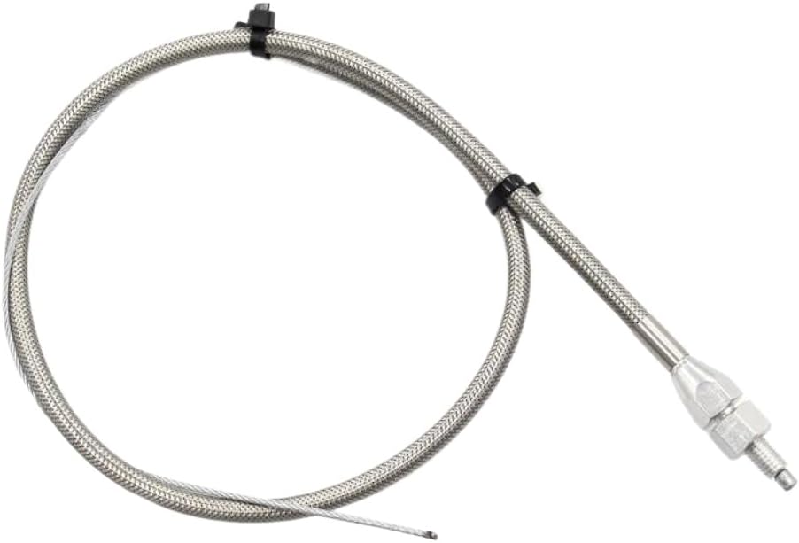 Stainless Adjustable Steel Braided Throttle Kit 36 Inch In 24 Inch Sleeve