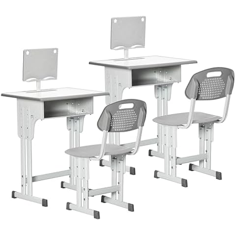 Bureau et Chaise Enfant HOMCOM Cover