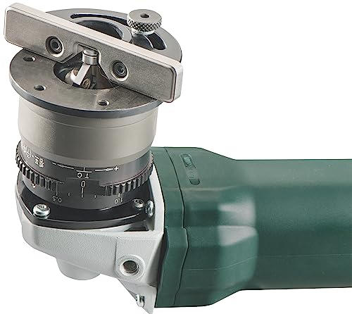 Image of Metabo 1 /8-Inch Variable Speed Chamfer /Radius Beveling Tool, 4,500-11,500 RPM, 8.0 Amp w /Lock-on, Electronics, KFM 9-3 RF, 601751750, Green