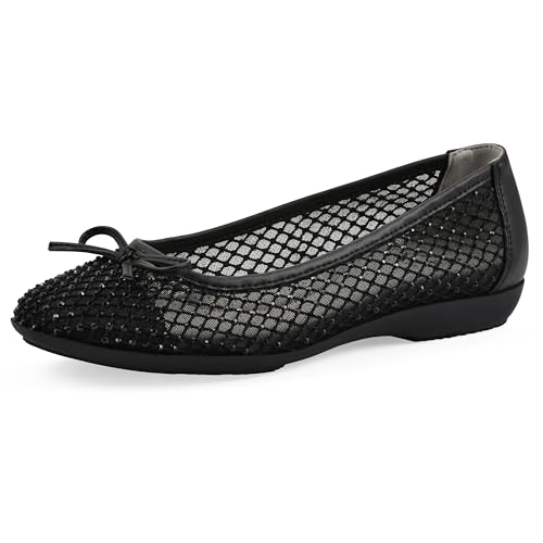 CLIFFS BY WHITE MOUNTAIN Women's Carlicia Cushioned Mesh Ballet Flat