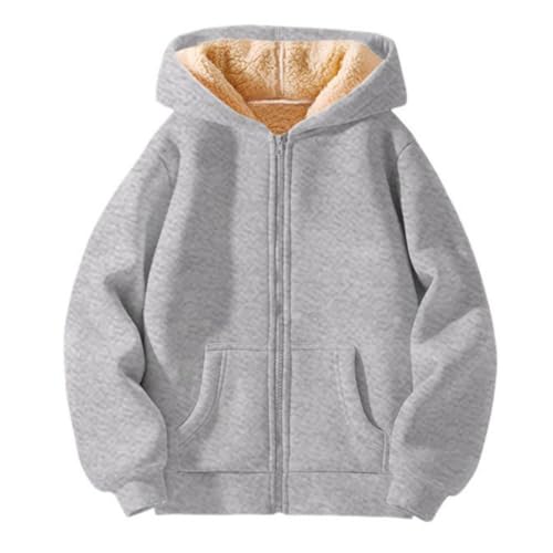Valcatch Girls Boys Fleece Zip Up Hoodie Sweatshirt Toddler Kids Teens Hooded Jacket Soft Thick Warm Coat Fall Winter Outfit
