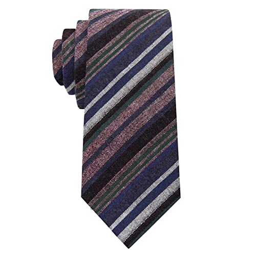Image of Mantieqingway Mens Skinny Ties,2.56 inch Cotton Neckties Striped Plaid Ties for Groom Groomsmen Wedding Party Christmas