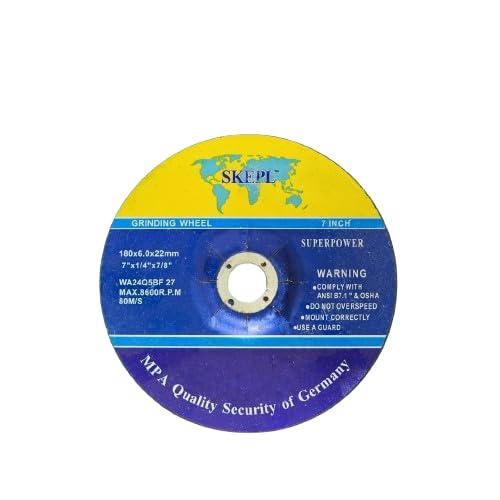 See full amazon price history chart for SKEPL 7 Inch Grinding Wheel 180x6.0x22.23mm, brown color |Intermediate Grinding Action, Long Life, Very Tough Abrasive (Pack of 1) SKEPL 7 Inch Grinding Wheel 180x6.0x22.23mm, brown color |Intermediate Grinding Action, Long Life, Very Tough Abrasive (Pack of 1) (B0CY7N5HJK) Amazon Price History, Amazon Price Tracker