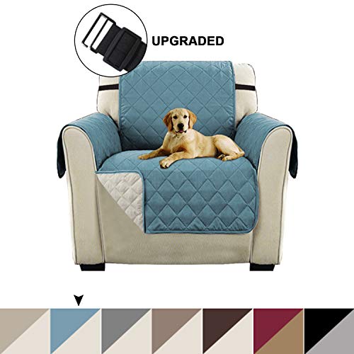 Turquoize Reversible Quilted Sofa Cover Water Resistant Slipcover Furniture Protector for Dogs/Kids/Pets, Seat