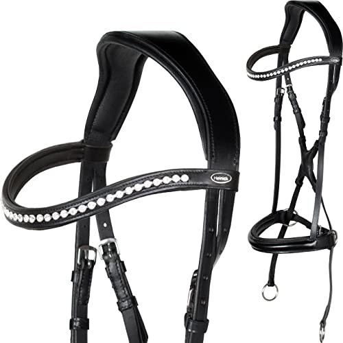 Heinick-Reitsport Trense Gebisslos Crossunder/Crossover gebisslose Zäumung Schwarz ~ Serie Diamond Warmblut ~ Auswahl Cover