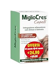 F&F 53070 MiglioCres Linea Capelli, Integratore Alimentare, 60+60 Capsule Promo