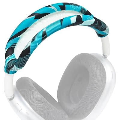 WC BandZ Max Silicone Headband Cover Compatible with AirPods Max 1 & 2 by Wicked Cushions | Enhanced Comfort and Protection | Available in Wicked Designs | Cyan Prism