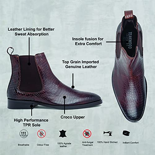 Image of TEAKWOOD LEATHERS mens Sh tw 04 tmoro43 Fashion Boot