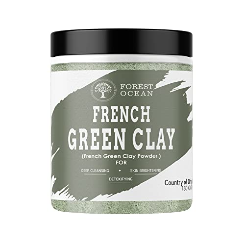 Image of French Green Clay (100% Natural & Pure, Chemicals Free) For Skin Repair, Face Pack & Glowing Skin - 180GM