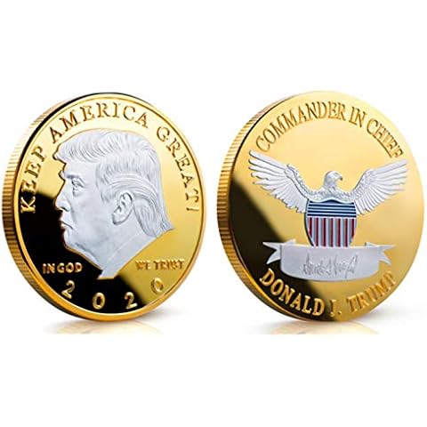 Lovper Donald J Trump Of US President Donald Trump Silver Gold Plated EAGLE Commemorative Coin Cover