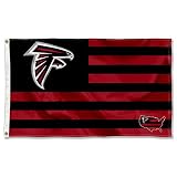 Atlanta Falcons USA American Nation Stripes 3x5 Grommet Flag