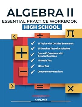Paperback ALGEBRA II ESSENTIAL PRACTICE WORKBOOK: HIGH SCHOOL Book