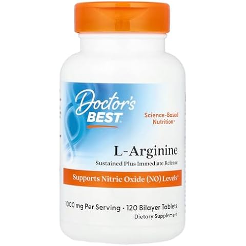 Doctor's Best L-Arginine Supplement, 120 Count Cover