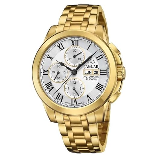 JAGUAR Reloj Automático J979/1 Hombre Chapado Oro