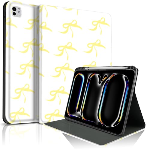 Coque iPad Pro 11 M4 jaune pour dessiner au café confortablement