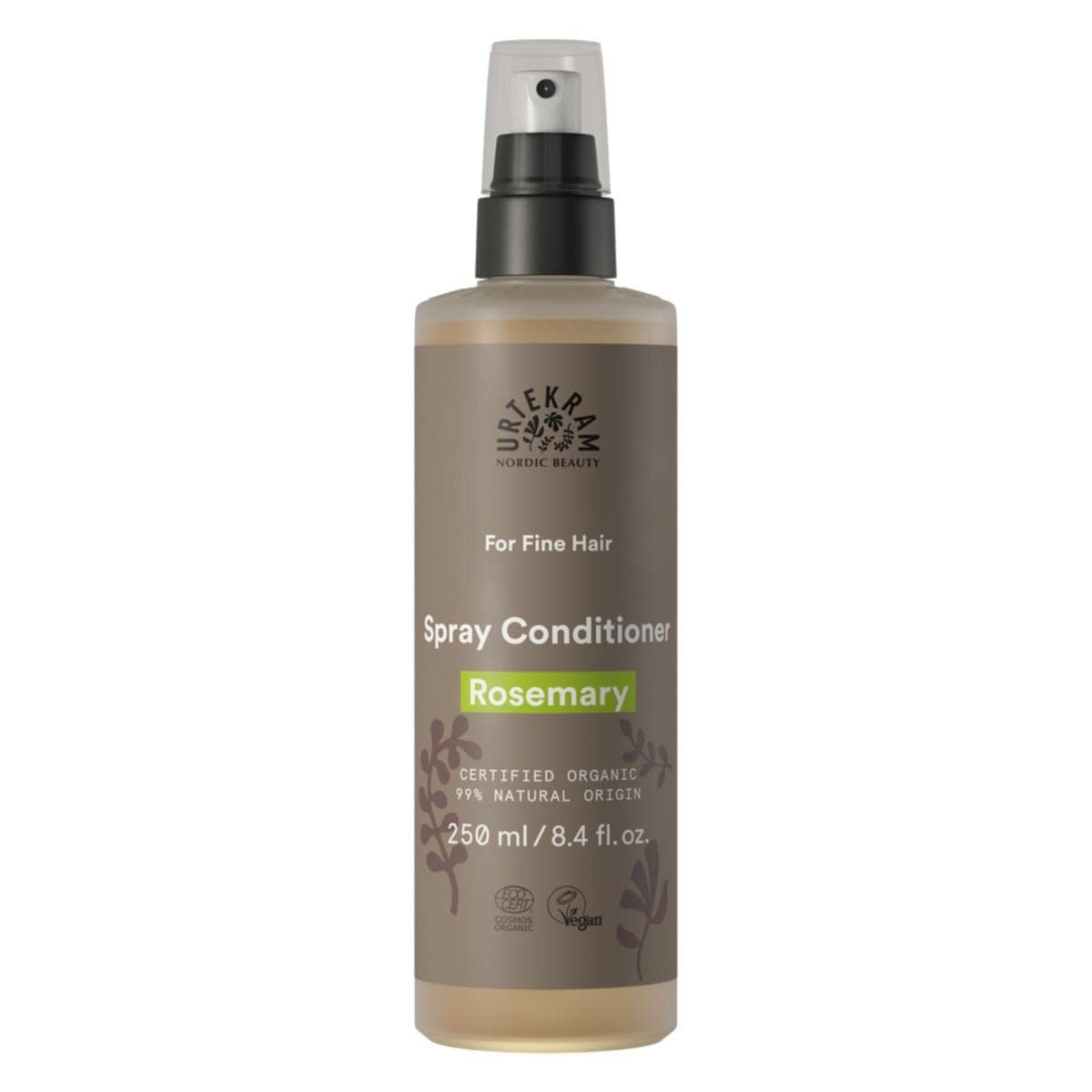 Rosemary Leave-In Spray Conditioner - Fine Hair - Nourishing & Moisturizing - 250 ml, Vegan, Organic, Cruelty-Free, Natural Origin