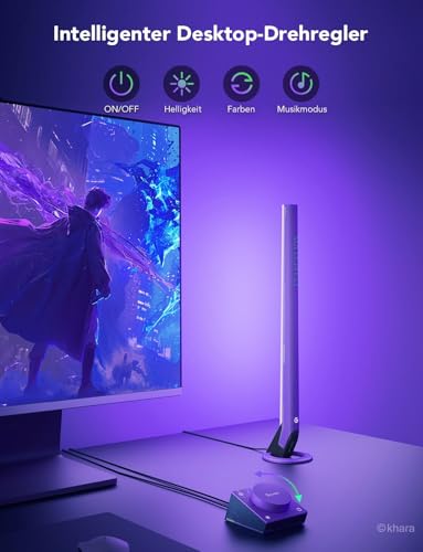 Govee x EVANGELION Gaming Lightbar Smart Controller, Wi-Fi Musikmodi Lichtleiste, 62 Szenen, Alexa und Google Assistant,