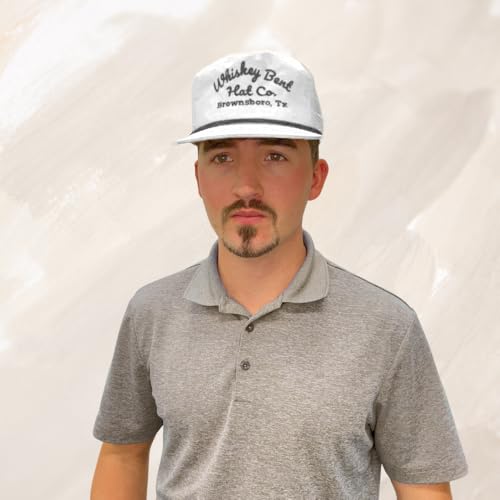 Image of WHISKEY BENT HAT CO. The Frio Snapback Rope Hat - Vintage Baseball Cap, Adjustable Outdoor and Trucker Cap, One Size Fits All