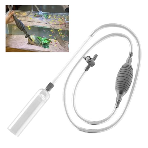 Aquarium Gravel Cleaner Water Changer Vacuum for Fish Tank Cleaning Tools Siphon Universal Quick Pump Aquarium Water Changing Sand Cleaner for Aquarium Water Filter (2.6M Without Accessories)