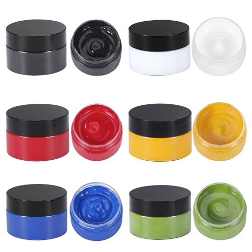 Artstencils Chalk Paste Paint Set Fabric Silk Screen Printing Stencils Paste Ink Self Adhesive Silk Screen Transfer Paint for Wood, T-Shirt,Fabric, Cup, Chalkboard DIY Home Decor for 6 Colors