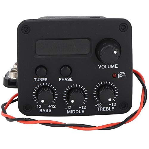 3 Band Eq Pre-Amp Equalizer Pickup,Guitar Eq Equalizer Piezo Pickup System With Lcd Screen Display For Guitar Accessory #TOP12