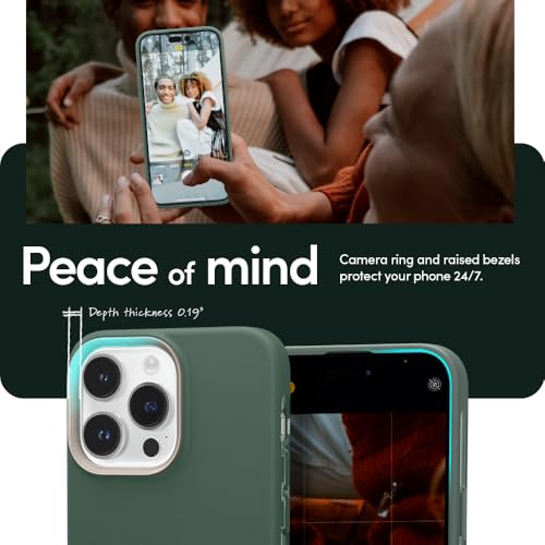 Image of Spigen Cyrill UltraColor Mag | iPhone 14 Pro Case | Green iPhone 14 Pro Back Cover | TPU+Poly Carbonate - Kale