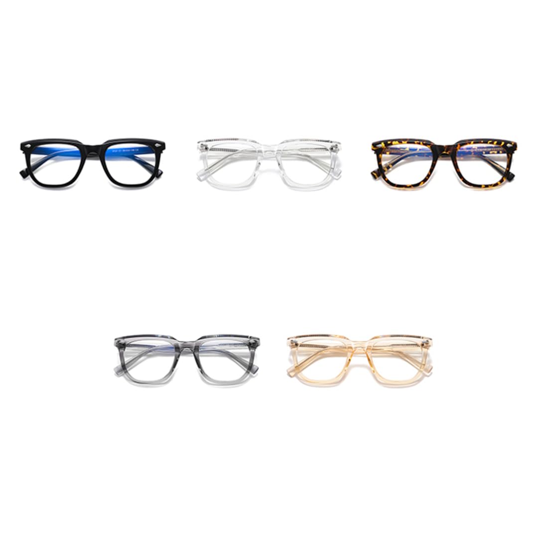 Montatura per occhiali da uomo con lenti trasparenti e occhiali da donna con luce blu Tr90 Retro