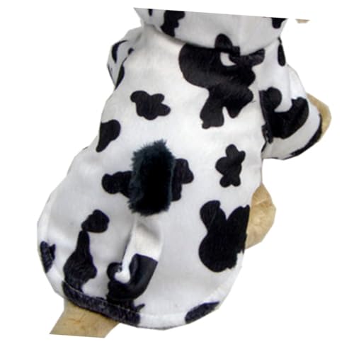Disfraz para perro S patrón vaca diseño 3D suave miniatura 5