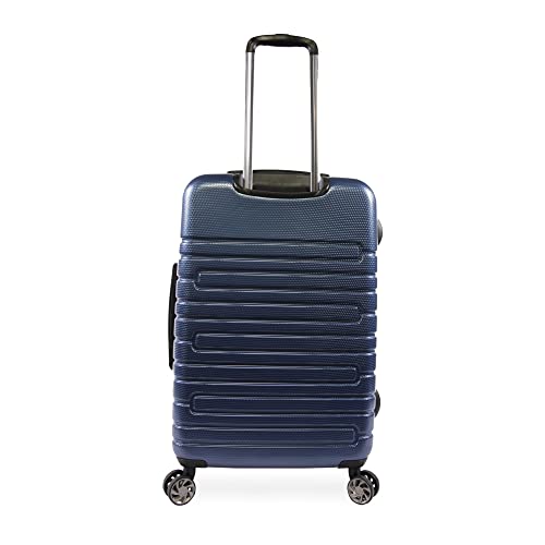 ORIGINAL PENGUIN 3 Piece Expandable Suitcase with Spinner Wheels, Metallic Blue, 3pc Set4