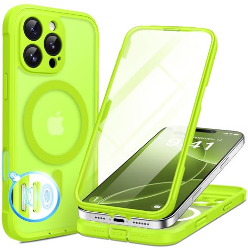 Coque iPhone 16 Pro Max MagSafe avec protection écran verre trempé 9H intégrée BERFY antichoc mat