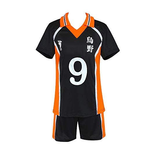 BellaPunk Karasuno Karasuno - Camiseta deportiva de voleibol para hombre y adulto (talla M, Karasuno 09), Karasuno 09