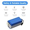 MULS 14.4V Battery for Ionvac SmartClean 2000 SmartClean V4 Denkee 600 DK600 DK600 MAX Tesvor X500 Pro BG750 BG700 BG600 MAX BG600 OKP K5 Life K3P K7 K4 Robotic Vacuum 2600mAh