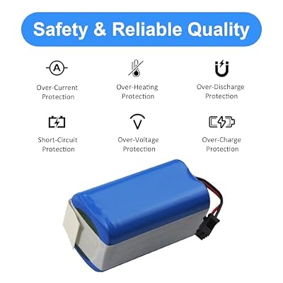 MULS 14.4V Battery for Ionvac SmartClean 2000 SmartClean V4 Denkee 600 DK600 DK600 MAX Tesvor X500 Pro BG750 BG700 BG600 MAX BG600 OKP K5 Life K3P K7 K4 Robotic Vacuum 2600mAh