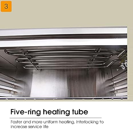 Countertop Oven, French Door, 45L, Stainless Steel, 50~300°C, Convection Heating, Multi-Mode Cooking