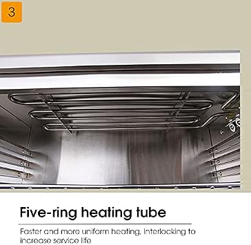 Countertop Oven, French Door, 45L, Stainless Steel, 50~300°C, Convection Heating, Multi-Mode Cooking