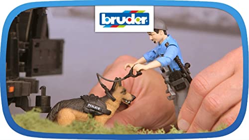 Bruder 62150 Bworld Policeman With Dog #TOP4