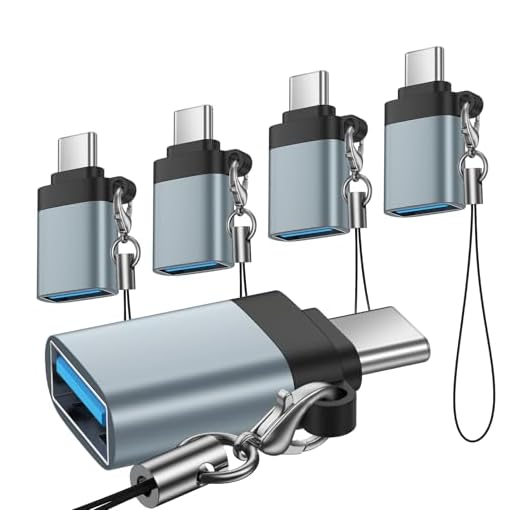 USB C to USB Adapter,5Pack USB C Male to A Female OTG Adapter for iPhone 17 Pro Max 17 Pro 17 Plus Air 16e 16 Pro Max 16 Pro 16 Plus 16 15 Pro,Mac Book, iPad,Samsung Galaxy
