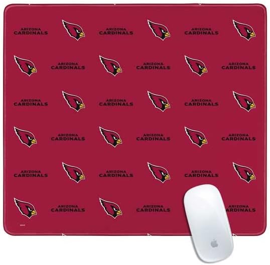 Skinit Large Gaming Mouse Pad - Officially Licensed NFL Arizona Cardinals Blitz Series Design with Stitched Edges, Waterproof, Non-Slip Rubber Base, Desk Mat for Keyboard & Mouse