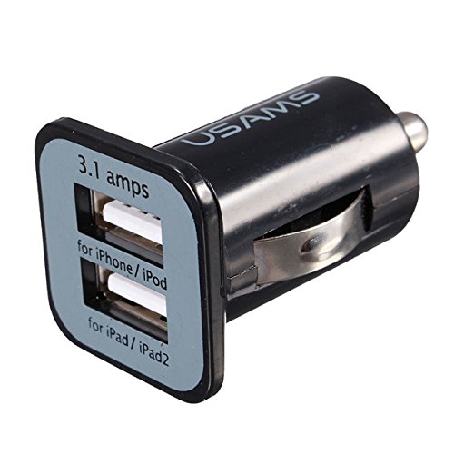 3.1A Universal Dual 2 Port 12V USB Car Charger Adapter Amazon.in