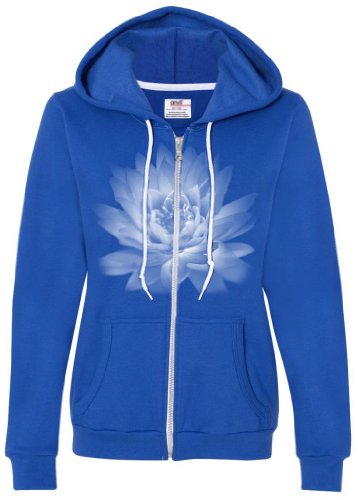 Yoga Clothing For You Ladies Lotus Flower Full Zip Hoodie