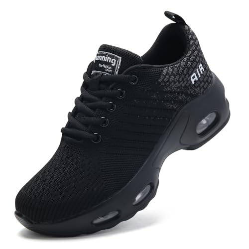 Womens Runnig Trainers Air Cushion Arch Support Memory Foam Mesh Cushioned Comfort Lace-up Tennis...